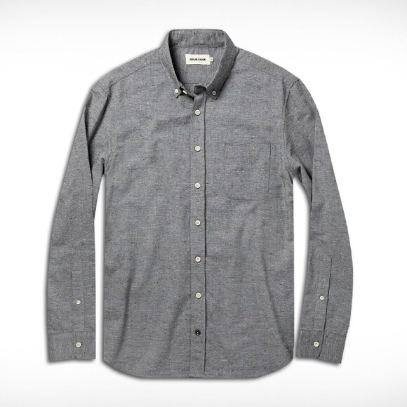Taylor Stitch The Jack Shirt in Charcoal Fleck, Size Small 38 - Picture 4 of 4